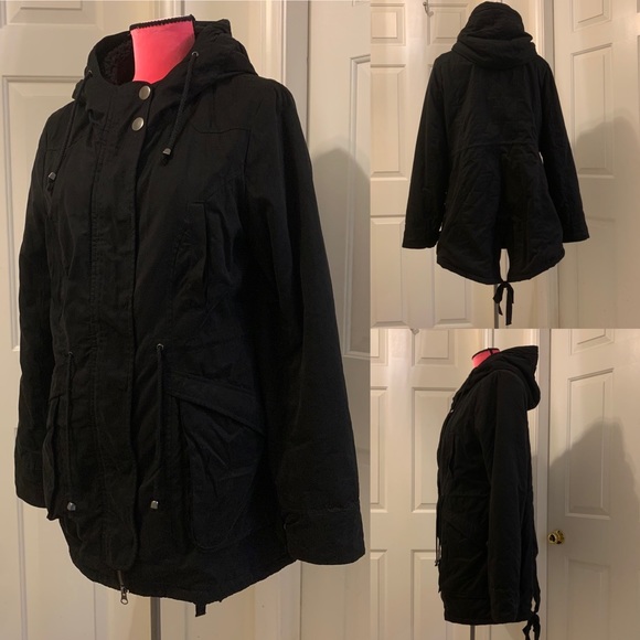 Tulle fishtail anorak coat - Picture 3 of 6